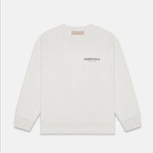 Essentials Fear Of God Light Oatmeal Crew Neck Sweatshirt XXS Unisex